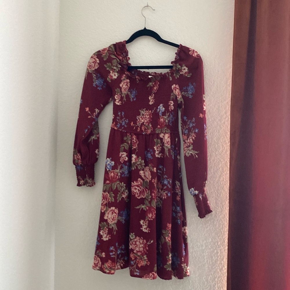 Smocked Bodice floral dress | size XS